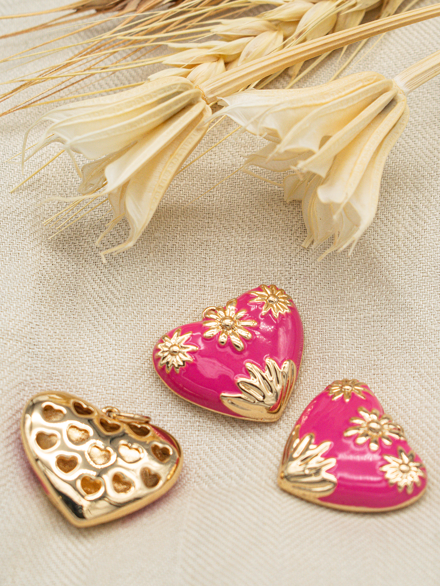 Blooming Heart Charm